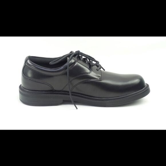 Deer Stags Men's Leather Lace Up Oxfords Times Black - Medium - Picture 3 of 4